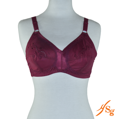 Premium Quality Cotton Bra | Upper cups Embroidery