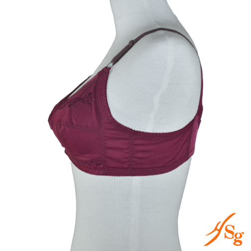 Premium Quality Cotton Bra | Upper cups Embroidery - Image 2